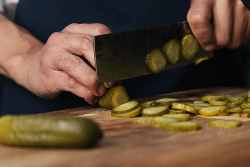 Make quick pickles-use sliced cucumbers for quick pickles