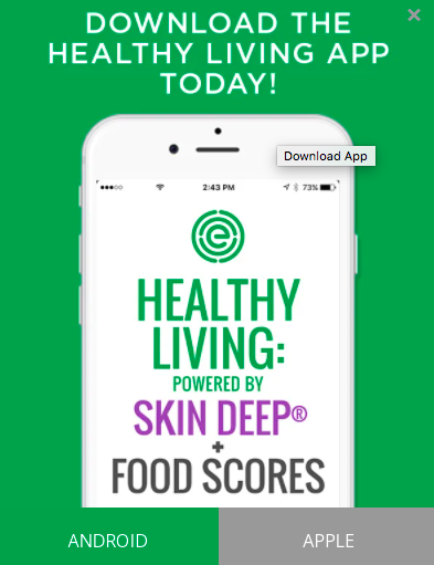 EWG healthy living app