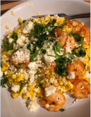 How to make Mexican street corn with shrimp