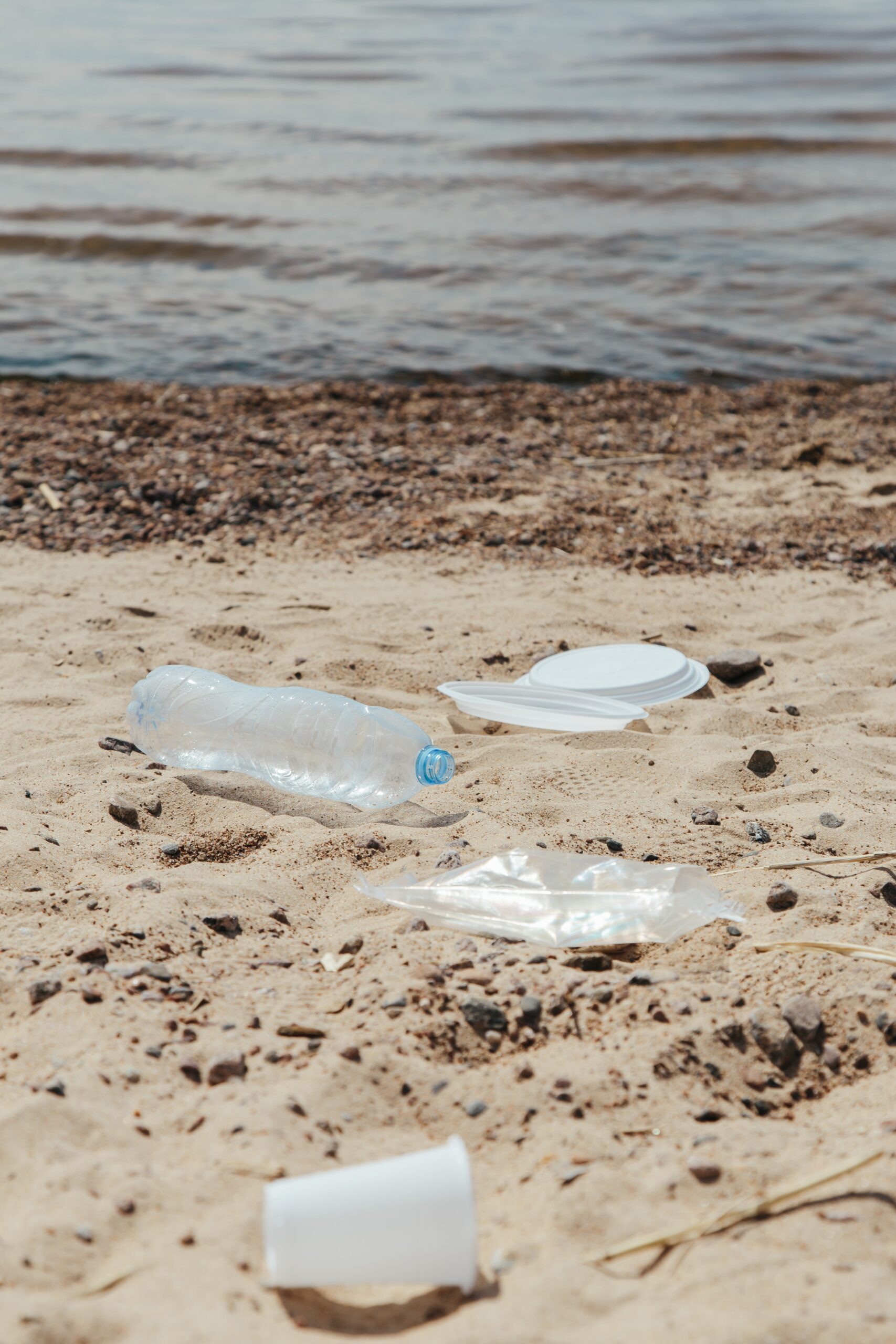 Plastic trash on beach by Ron-Lach-9034666 from Pexels