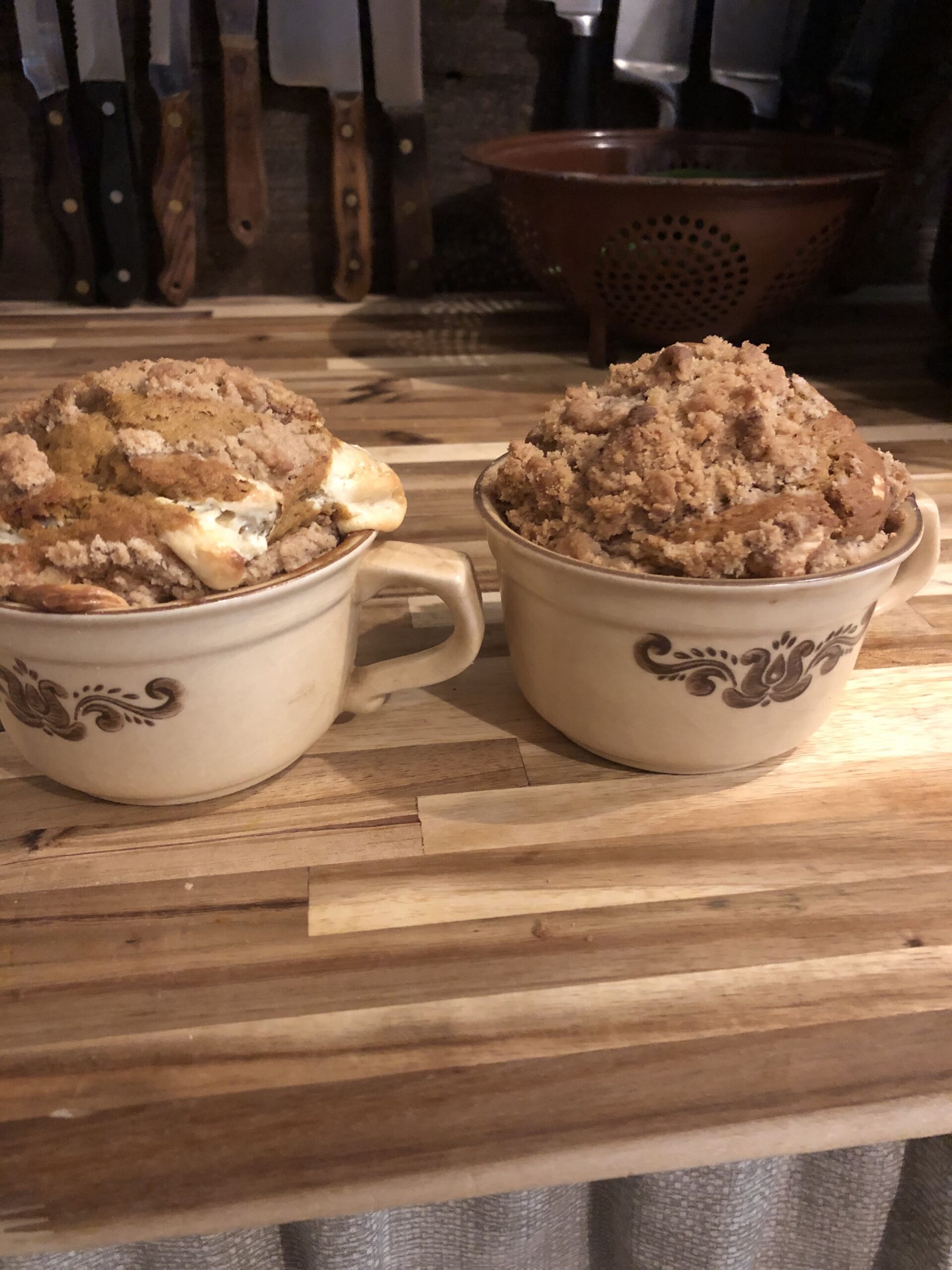 2 huge cups of pumpkin muffins-pumpkin muffin recipe